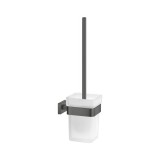 Πιγκάλ Επιτοίχιο W9.5xD13xH37cm Anthracite Grained Sanco Toilet Brush Holders 91596-M118