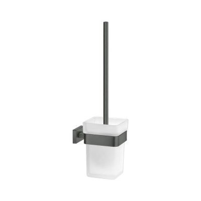 Πιγκάλ Επιτοίχιο W9.5xD13xH37cm Anthracite Grained Sanco Toilet Brush Holders 91596-M118
