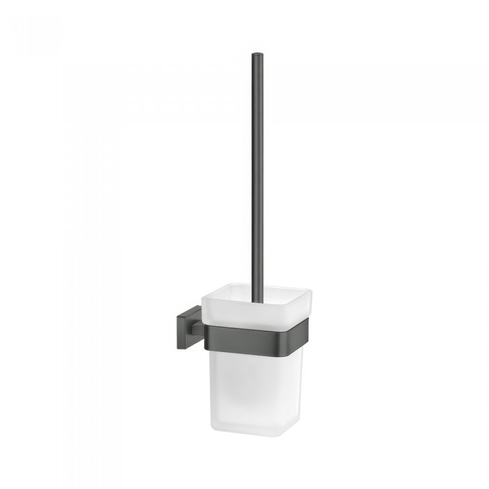 Πιγκάλ Επιτοίχιο W9.5xD13xH37cm Anthracite Grained Sanco Toilet Brush Holders 91596-M118
