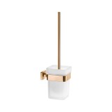 Πιγκάλ Επιτοίχιο W9.5xD13xH37cm PVD Warm Bronze Polished Sanco Toilet Brush Holders 91596-PVD-01PL