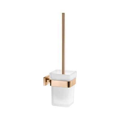 Πιγκάλ Επιτοίχιο W9.5xD13xH37cm PVD Warm Bronze Polished Sanco Toilet Brush Holders 91596-PVD-01PL