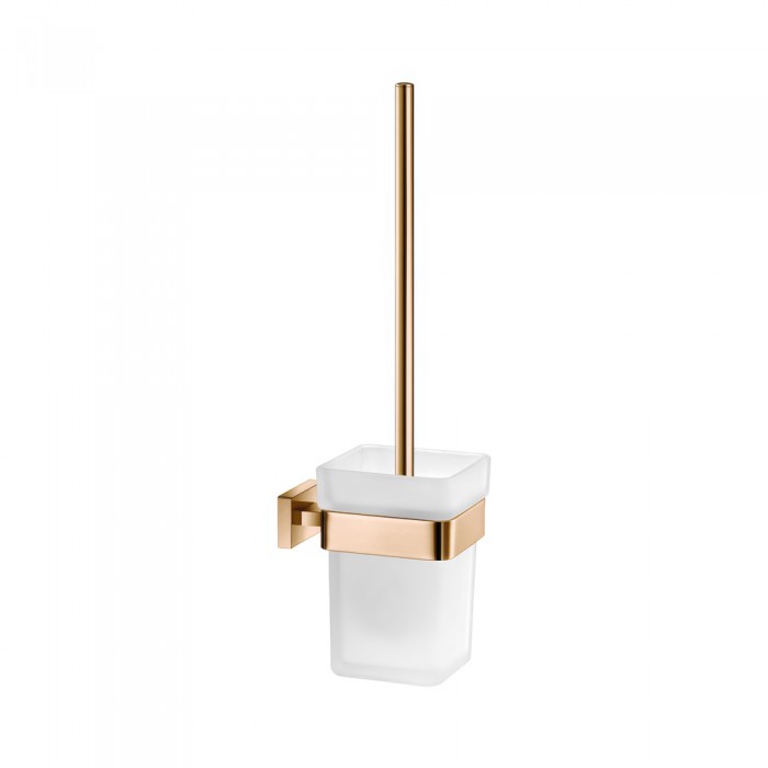 Πιγκάλ Επιτοίχιο W9.5xD13xH37cm PVD Warm Bronze Polished Sanco Toilet Brush Holders 91596-PVD-01PL