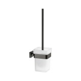 Πιγκάλ Επιτοίχιο W9.5xD13xH37cm PVD Gun Metal Polished Sanco Toilet Brush Holders 91596-PVD-05PL
