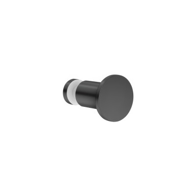 Πόμολο - Άγκιστρο για τζάμι Ø3.5xD3.5cm Graphite Dark Sanco Glass Door Accessories GL0670-122