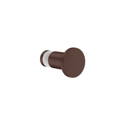Πόμολο - Άγκιστρο για τζάμι Ø3.5xD3.5cm Wenge Grained Sanco Glass Door Accessories GL0670-A75
