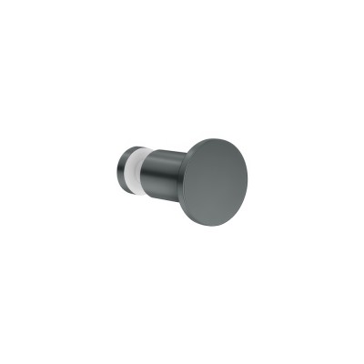 Πόμολο - Άγκιστρο για τζάμι Ø3.5xD3.5cm Anthracite Grained Sanco Glass Door Accessories GL0670-M118