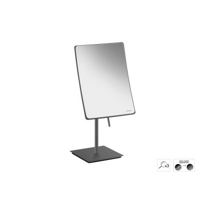 Επικαθήμενος Μεγεθυντικός Καθρέπτης x3 W15xD15xH35cm Anthracite Grained Sanco Cosmetic mirrors MR-303-M118