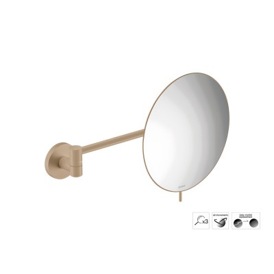 Επιτοίχιος Μεγεθυντικός Καθρέπτης x3 Ø20xD31cm Mocha Mat Sanco Cosmetic mirrors MR-705-M103