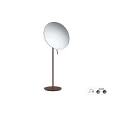 Επικαθήμενος Μεγεθυντικός Καθρέπτης x5 Ø25xH60cm Wenge Grained Sanco Cosmetic mirrors MR-766-A75