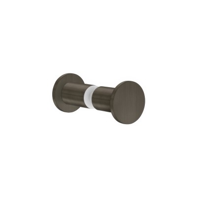 Διπλό Πόμολο - Άγκιστρο για τζάμι Ø3.5xD3.5cm Dark Bronze Mat Sanco Glass Door Accessories SET-GL0670-DM25