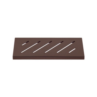 Σπογγοθήκη (AISI 304) W29xD13xH3cm Wenge Grained Sanco Shower Shelves SH-0101-A75