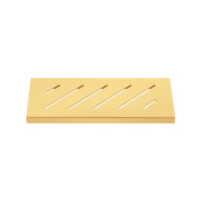 Σπογγοθήκη (AISI 304) W29xD13xH3cm PVD Golden Brass Brushed Sanco Shower Shelves SH-0101-PVD-02BR