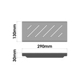 Σπογγοθήκη (AISI 304) W29xD13xH3cm Bronze Mat Sanco Shower Shelves SH-0101-M25