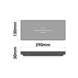 Σπογγοθήκη (AISI 304) W29xD13xH3cm Mat Inox Sanco Shower Shelves SH-0103-M90