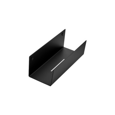 Σπογγοθήκη σε σχήμα U (AISI 304) W30xD11xH10cm Black Mat Sanco Shower Shelves SH-0104-M116