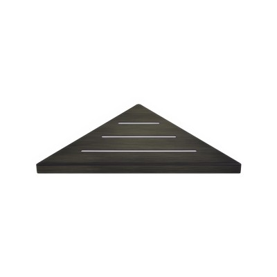 Σπογγοθήκη Γωνιακή (AISI 304) W30xD16xH2cm Dark Bronze Mat Sanco Shower Shelves SH-0201-DM25