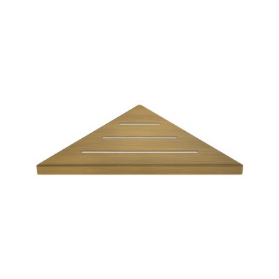 Σπογγοθήκη Γωνιακή (AISI 304) W30xD16xH2cm Bronze Mat Sanco Shower Shelves SH-0201-M25