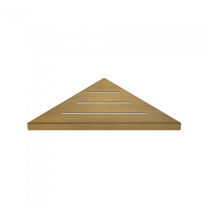 Σπογγοθήκη Γωνιακή (AISI 304) W30xD16xH2cm Bronze Mat Sanco Shower Shelves SH-0201-M25