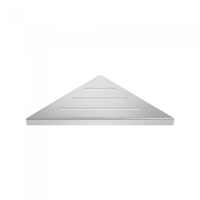 Σπογγοθήκη Γωνιακή (AISI 304) W30xD16xH2cm Mat Inox Sanco Shower Shelves SH-0201-M90