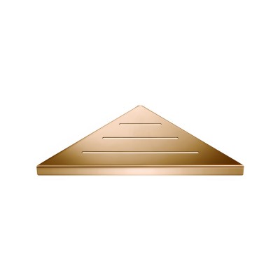 Σπογγοθήκη Γωνιακή (AISI 304) W30xD16xH2cm PVD Warm Bronze Polished Sanco Shower Shelves SH-0201-PVD-01PL