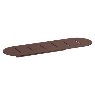 Σπογγοθήκη Οβάλ (AISI 304) W40xD12.5xH4.5cm Wenge Grained Sanco Shower Shelves SH-0301-A75