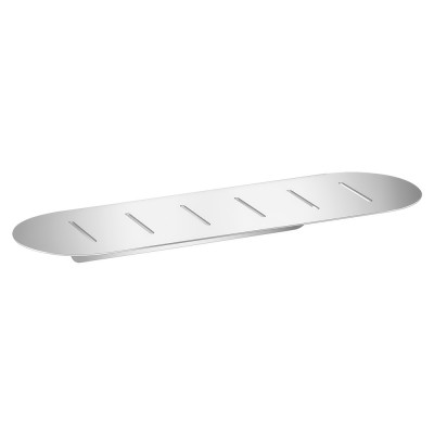 Σπογγοθήκη Οβάλ (AISI 304) W40xD12.5xH4.5cm Inox Sanco Shower Shelves SH-0301-A90