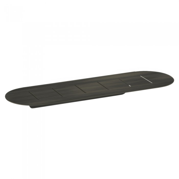Σπογγοθήκη Οβάλ (AISI 304) W40xD12.5xH4.5cm Dark Bronze Mat Sanco Shower Shelves SH-0301-DM25