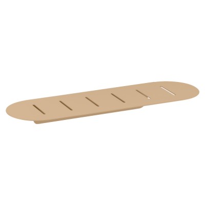 Σπογγοθήκη Οβάλ (AISI 304) W40xD12.5xH4.5cm Mocha Mat Sanco Shower Shelves SH-0301-M103