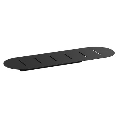 Σπογγοθήκη Οβάλ (AISI 304) W40xD12.5xH4.5cm Black Mat Sanco Shower Shelves SH-0301-M116