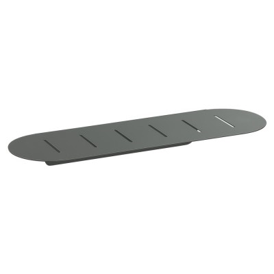 Σπογγοθήκη Οβάλ (AISI 304) W40xD12.5xH4.5cm Anthracite Grained Sanco Shower Shelves SH-0301-M118
