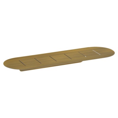 Σπογγοθήκη Οβάλ (AISI 304) W40xD12.5xH4.5cm Bronze Mat Sanco Shower Shelves SH-0301-M25