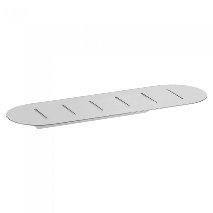 Σπογγοθήκη Οβάλ (AISI 304) W40xD12.5xH4.5cm Mat Inox Sanco Shower Shelves SH-0301-M90