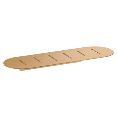 Σπογγοθήκη Οβάλ (AISI 304) W40xD12.5xH4.5cm PVD Warm Bronze Brushed Sanco Shower Shelves SH-0301-PVD-01BR