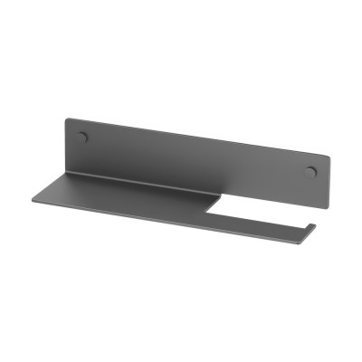 Ράφι Μπάνιου με Χαρτοθήκη W30xD9xH6.5cm Graphite Dark Sanco Shelves SH-0504-122