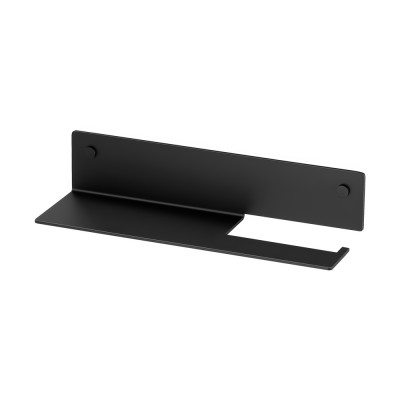 Ράφι Μπάνιου με Χαρτοθήκη W30xD9xH6.5cm Black Mat Sanco Shelves SH-0504-M116