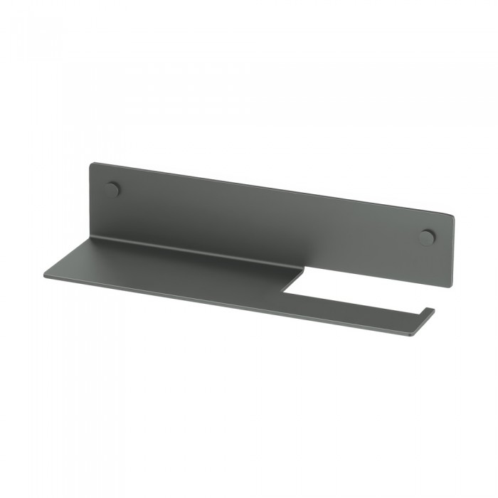 Ράφι Μπάνιου με Χαρτοθήκη W30xD9xH6.5cm Anthracite Grained Sanco Shelves SH-0504-M118