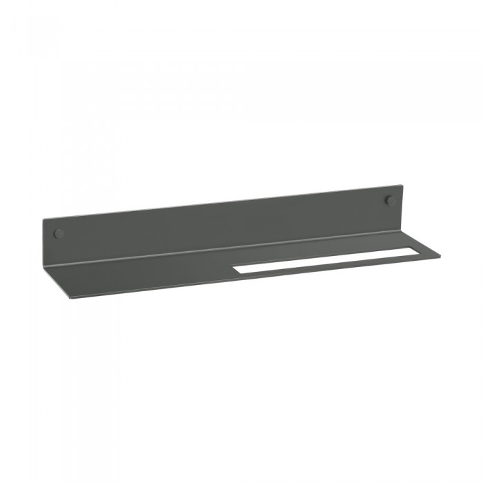 Ράφι Μπάνιου με Πετσετοθήκη W50xD11xH5cm Anthracite Grained Sanco Shelves SH-0505-M118