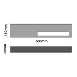 Ράφι Μπάνιου με Πετσετοθήκη W50xD11xH5cm Beige Mat Sanco Shelves SH-0505-M102