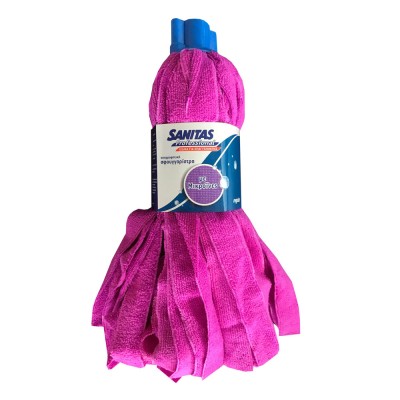 Σφουγγαρίστρα Βιδωτή Μικροϊνών Με Λωρίδα Μωβ Sanitas Professional 8571037032