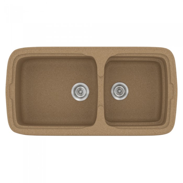 Νεροχύτης συνθετικός γρανίτη Sanitec Classic 305 96x51cm σε χρώμα 46. Granite Celtic Stone