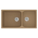 Νεροχύτης συνθετικός γρανίτη Sanitec Classic 307 92x51cm σε χρώμα 46. Granite Celtic Stone