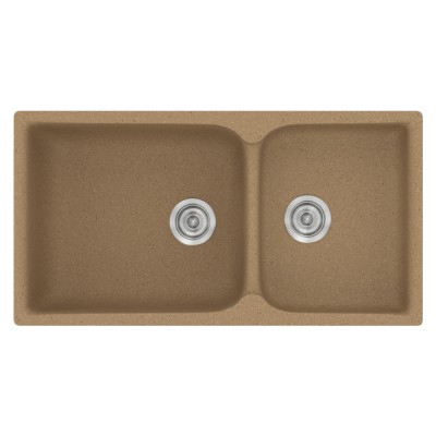 Νεροχύτης συνθετικός γρανίτη Sanitec Classic 307 92x51cm σε χρώμα 46. Granite Celtic Stone