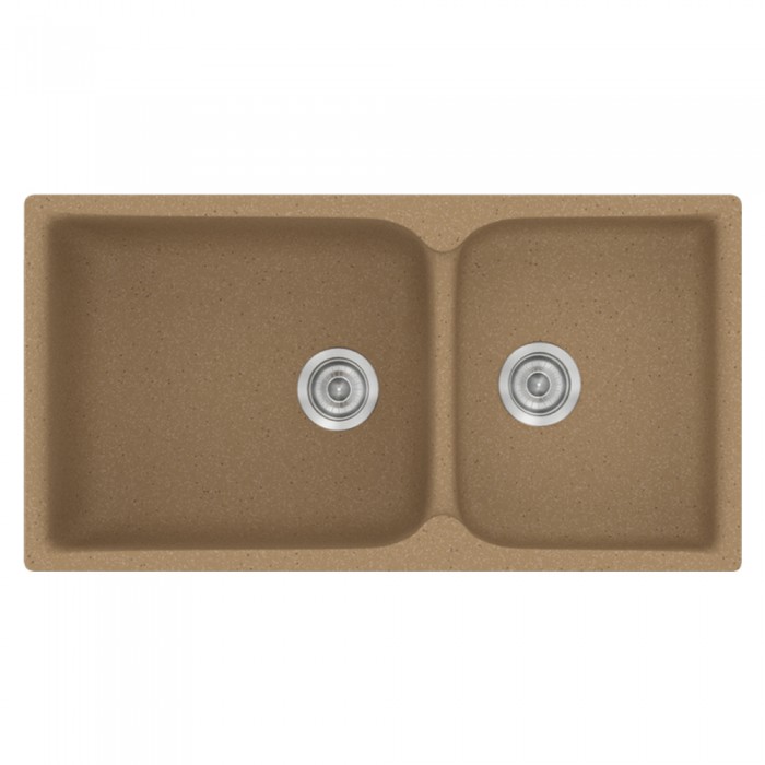 Νεροχύτης συνθετικός γρανίτη Sanitec Classic 307 92x51cm σε χρώμα 46. Granite Celtic Stone