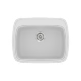 Νεροχύτης συνθετικός γρανίτη Sanitec Classic 313 58x50cm σε χρώμα 00. White