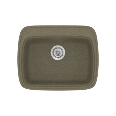 Νεροχύτης συνθετικός γρανίτη Sanitec Classic 313 58x50cm σε χρώμα 41. Granite Rust