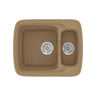 Νεροχύτης συνθετικός γρανίτη Sanitec Classic 314 60x51cm σε χρώμα 46. Granite Celtic Stone