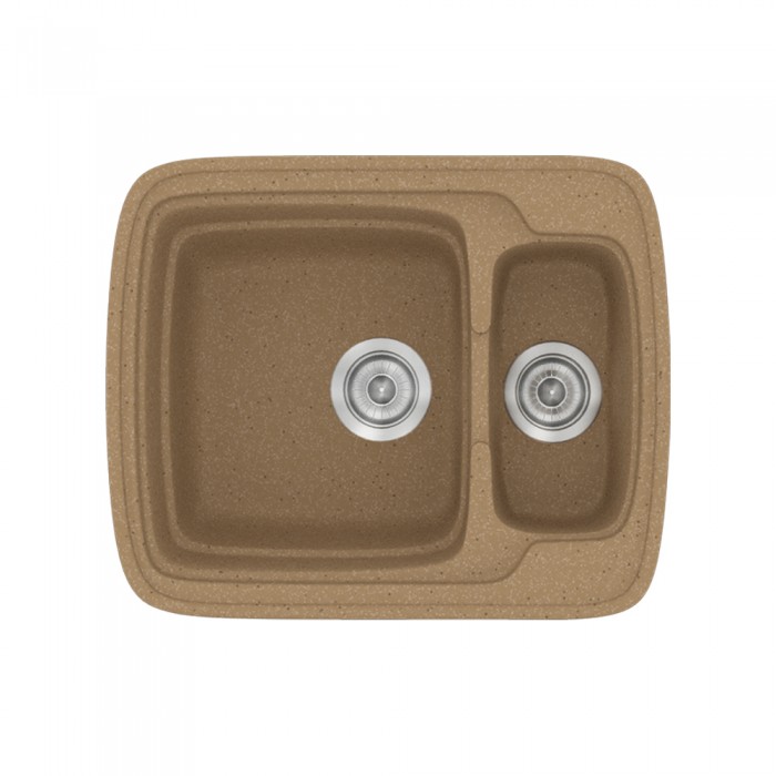 Νεροχύτης συνθετικός γρανίτη Sanitec Classic 314 60x51cm σε χρώμα 46. Granite Celtic Stone