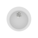 Νεροχύτης συνθετικός γρανίτη Sanitec Classic 316 48x48cm σε χρώμα 00. White