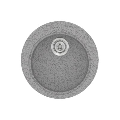 Νεροχύτης συνθετικός γρανίτη Sanitec Classic 316 48x48cm σε χρώμα 04. Granite Grey