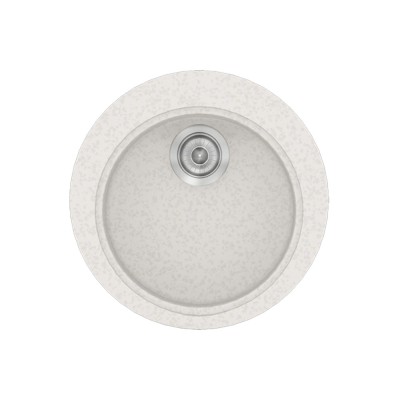 Νεροχύτης συνθετικός γρανίτη Sanitec Classic 316 48x48cm σε χρώμα 14. Metallic Ice